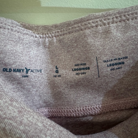 Old Navy Active Go-Dry Mid-Rise Purple Leggings Size L (10-12) - Picture 4 of 4